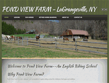 Tablet Screenshot of pondviewfarmny.com